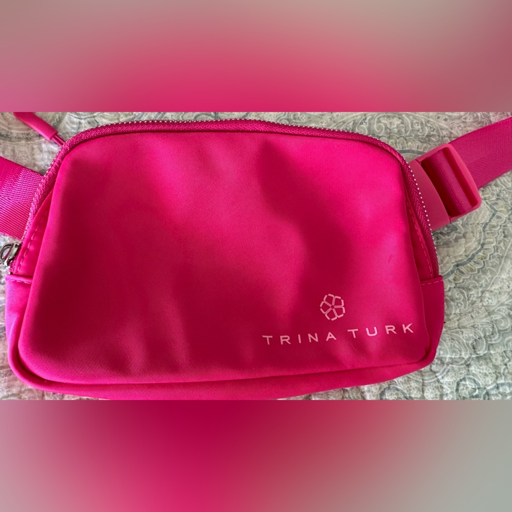 Trina Turk Pink Belt Bag with Zippered Closure - Picture 11 of 11